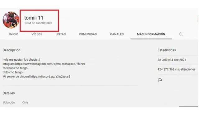 Youtube Viral Canal De Tomiii Alcanza Los Millones De