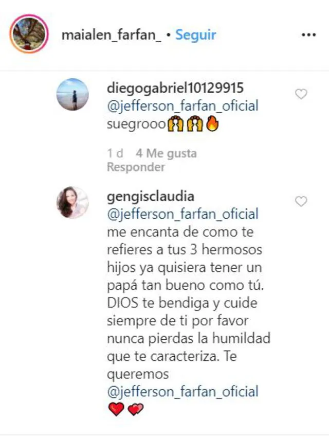 Jefferson Farf N Melissa Klug Futbolista Dedica Mensaje A Su Hija