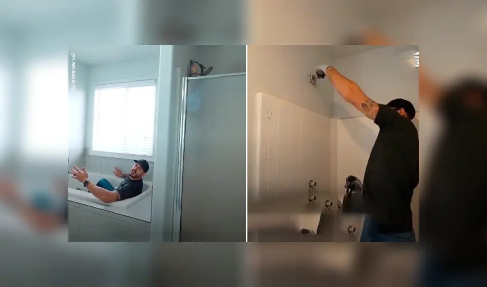 Desliza hacia la izquierda para ver la transformación del baño tradicional a uno lujoso. Video es viral en Facebook. Desliza hacia la izquierda para ver la transformación del baño tradicional a uno lujoso. Video es viral en Facebook.