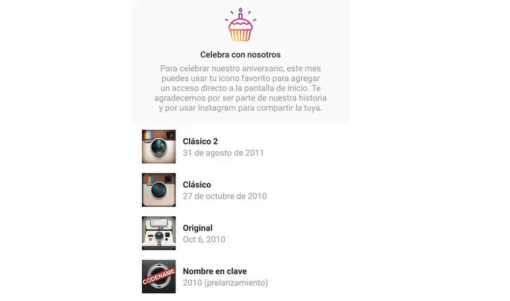 Primeros logos de Instagram. Foto: Captura de YouTube