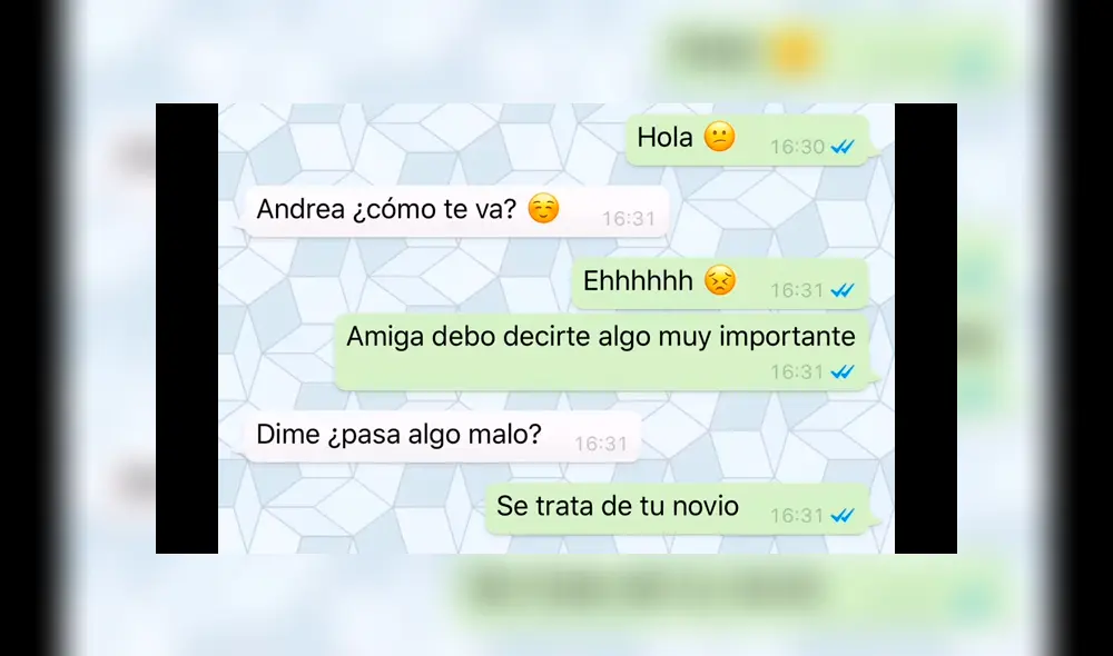 WhatsApp: Intentó advertir a su amiga de la infidelidad de su novio y terminó en ridículo [VIDEO]