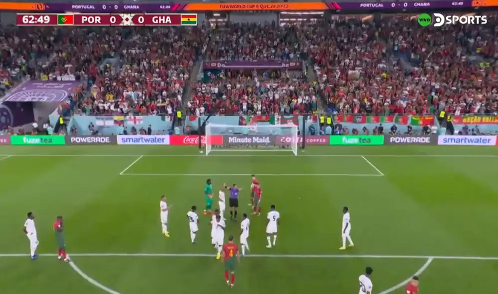 Periodistas de DirecTV cuestionan penal cobrado a favor de Portugal. Foto: DirecTv Periodistas de DirecTV cuestionan penal cobrado a favor de Portugal. Foto: DirecTv