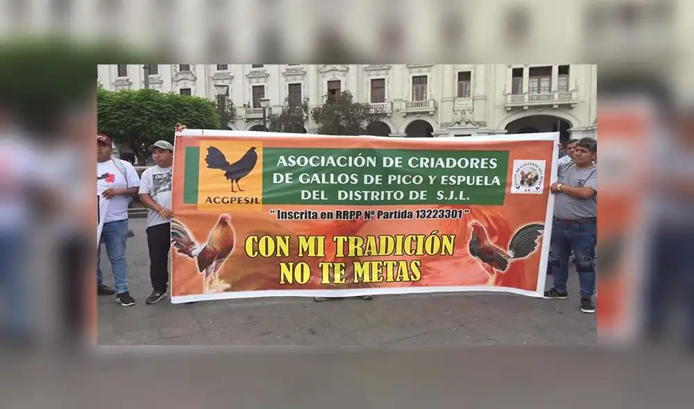 Asociaciones marchan a favor de las peleas de gallos [FOTOS] 