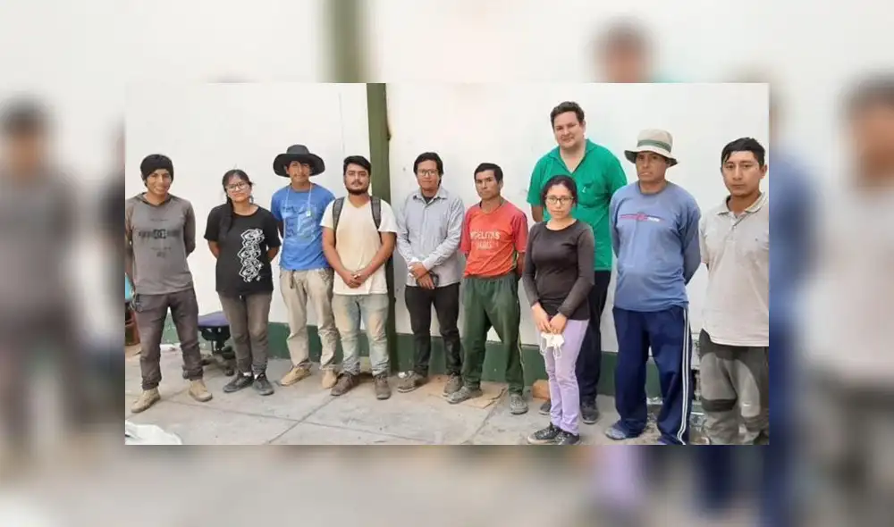 Infractores, entre ellos un arqueólogo, fueron intervenidos el sábado 4 de abril. (Foto: Ministerio de Cultura) Infractores, entre ellos un arqueólogo, fueron intervenidos el sábado 4 de abril. (Foto: Ministerio de Cultura)