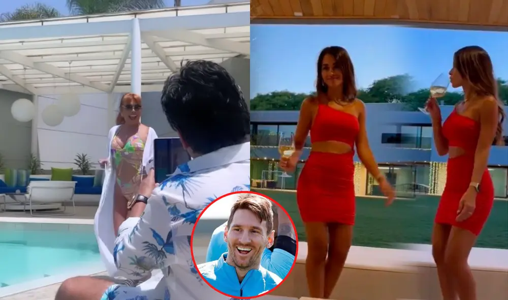 Magaly quiso sorprender a su esposo bailando igual que Antonela Roccuzzo. Foto: composición LR/Instagram Magaly quiso sorprender a su esposo bailando igual que Antonela Roccuzzo. Foto: composición LR/Instagram