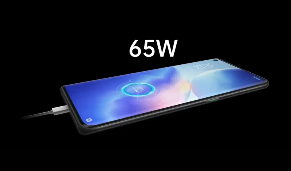 Velocidad de carga de 65W. Foto: Oppo