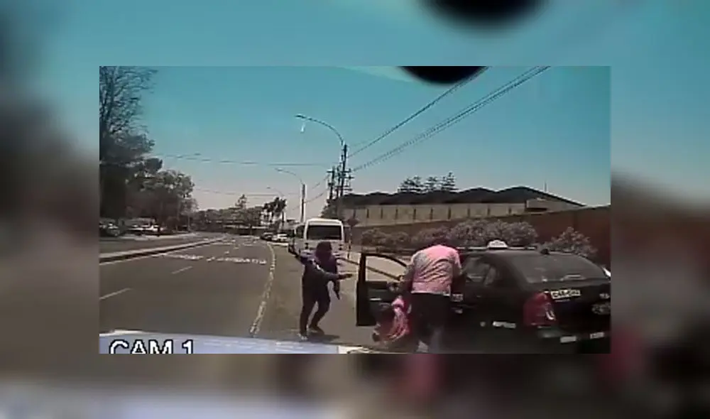 Asaltantes dispararon tres veces en las piernas de taxista que se resistió al robo de sus vehículo. (Foto: Captura de video)