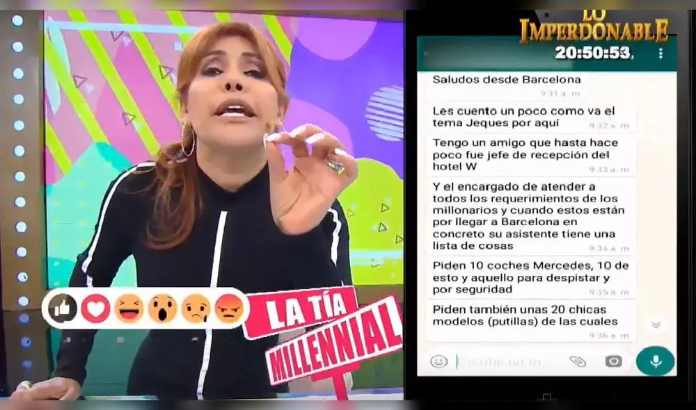 Magaly Medina expuso que jeques árabes piden modelos y prostitutas en España Magaly Medina expuso que jeques árabes piden modelos y prostitutas en España