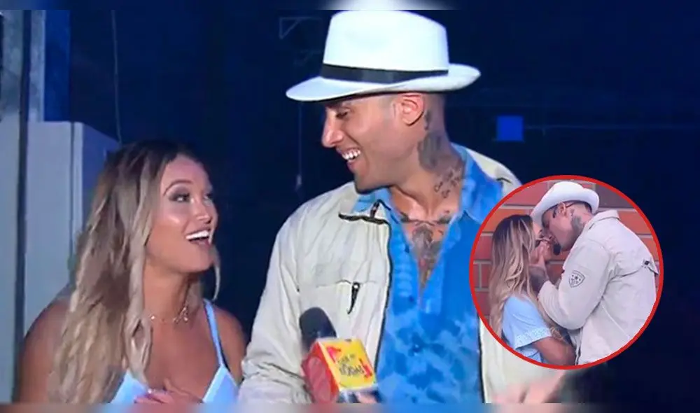 La reportera no esperó la respuesta de la pareja luego de consultarles sobre un posible romance.