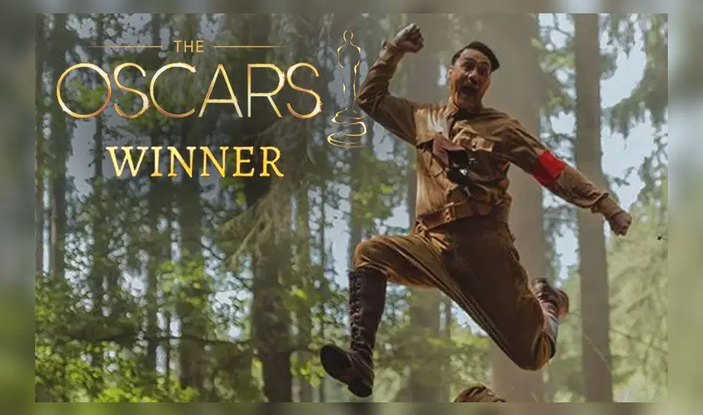 Jojo Rabbit se lleva su primer Oscar en la categoría de mejor guion adaptado.