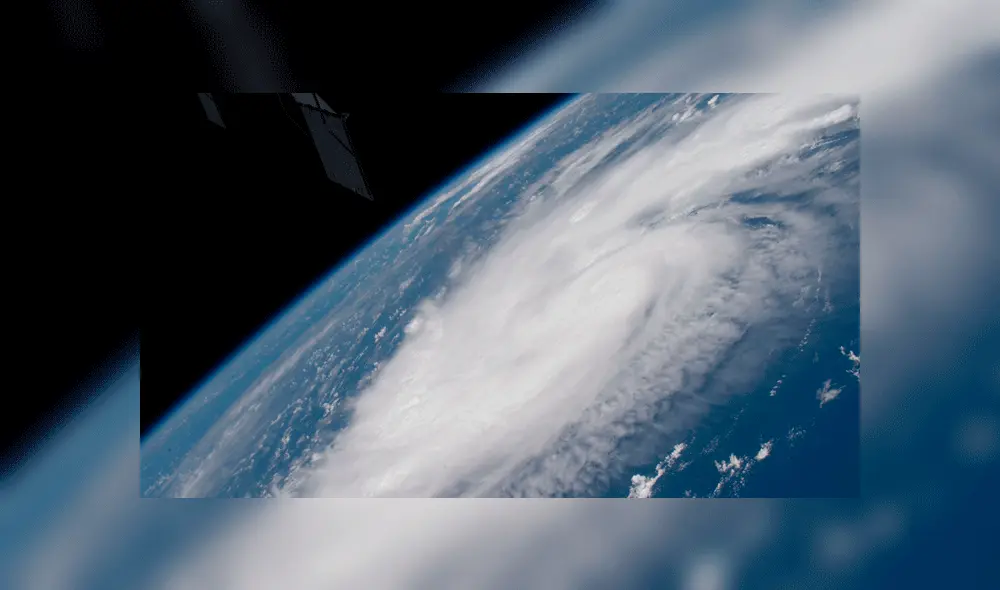 El ciclón se aproxima al litoral de Estados Unidos. El Gobierno declaró en emergencias los sectores que serán afectados. Foto: NASA