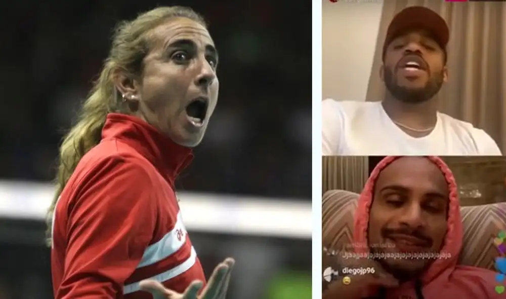 Divertida intervención de Natalia Málaga en transmisión de Paolo Guerrero y Jefferson Farfán.