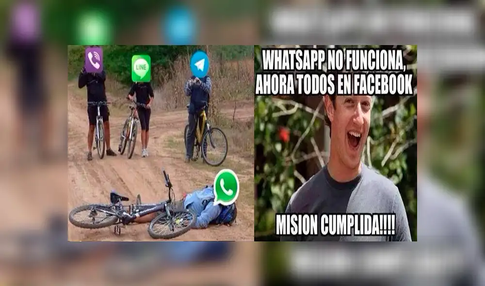 WhatsApp: curiosos memes invaden las redes sociales tras la caída mundial del aplicativo [FOTOS]