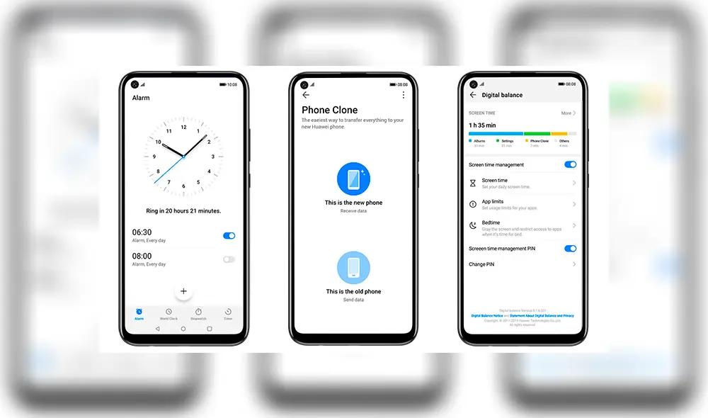 Como sistema operativo integra Android 9 Pie bajo EMUI 9.1.
