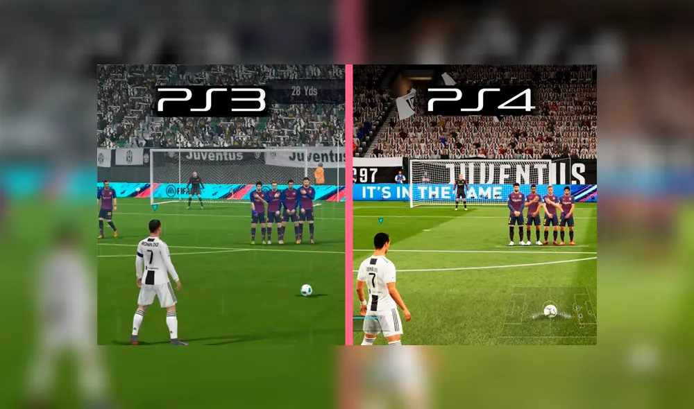 PS3 vs PS4. No había demasiada diferencia.