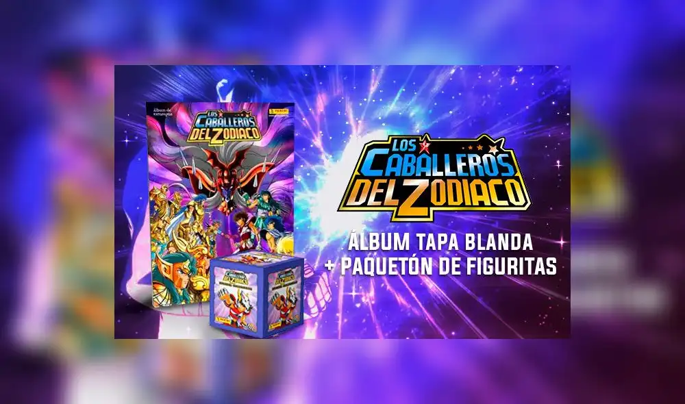 Panini y Cuponidad: Álbum Caballeros del Zodiaco + paquetón de figuras desde S/88