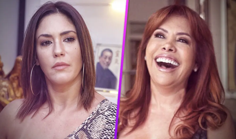Magaly Medina le muestra a Tilsa Lozano ampay de Jackson Mora acompañado de una mujer.