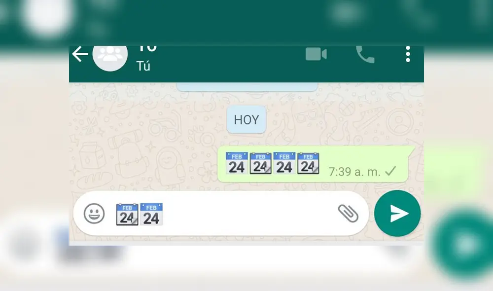 Desliza para conocer el significado de este emoji de WhatsApp. Foto: Captura.