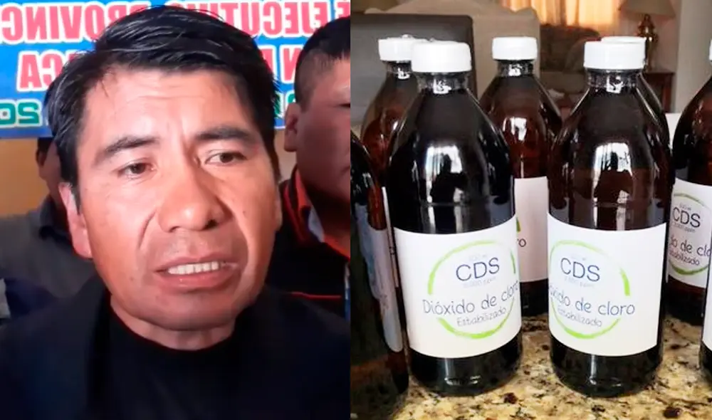 Rubén Ramos señala el que dióxido de cloro no será tóxico en pequeñas dosis, pese a advertencias de entidades sanitarias. Composición: La República. Rubén Ramos señala el que dióxido de cloro no será tóxico en pequeñas dosis, pese a advertencias de entidades sanitarias. Composición: La República.