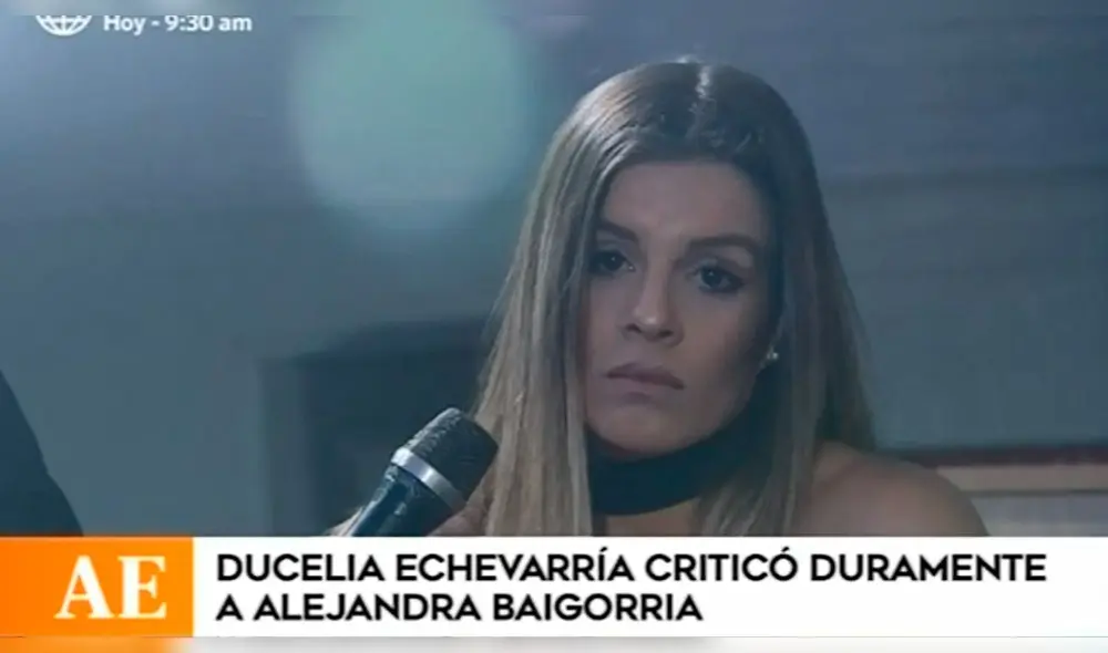 Alejandra Baigorria se defiende de Ducelia Echevarría
