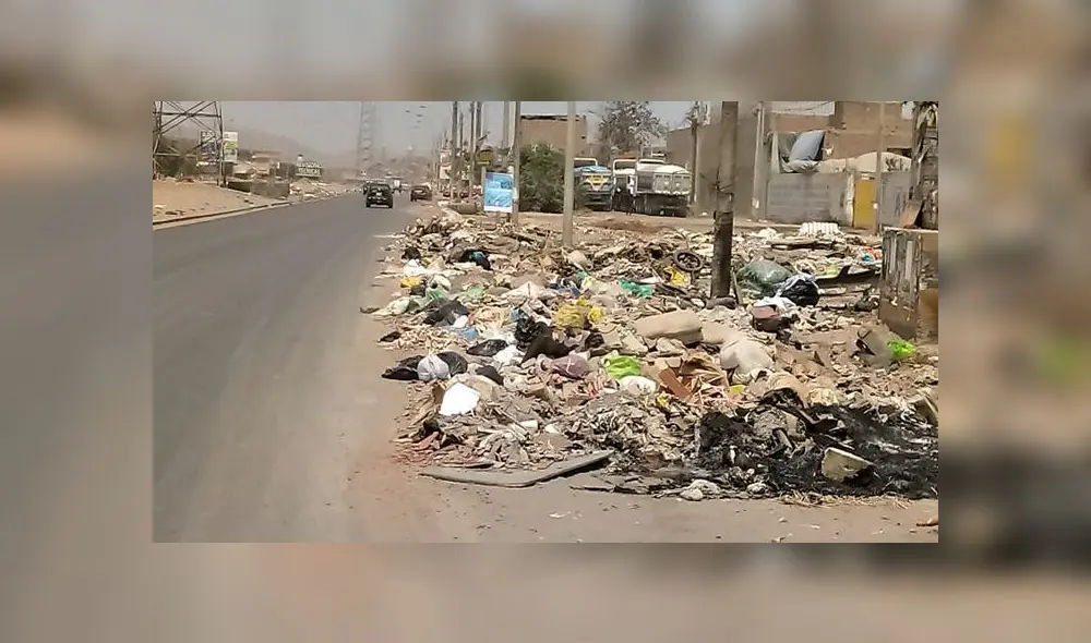 Contaminación ambiental: desmonte y basura invaden la avenida Canta ...