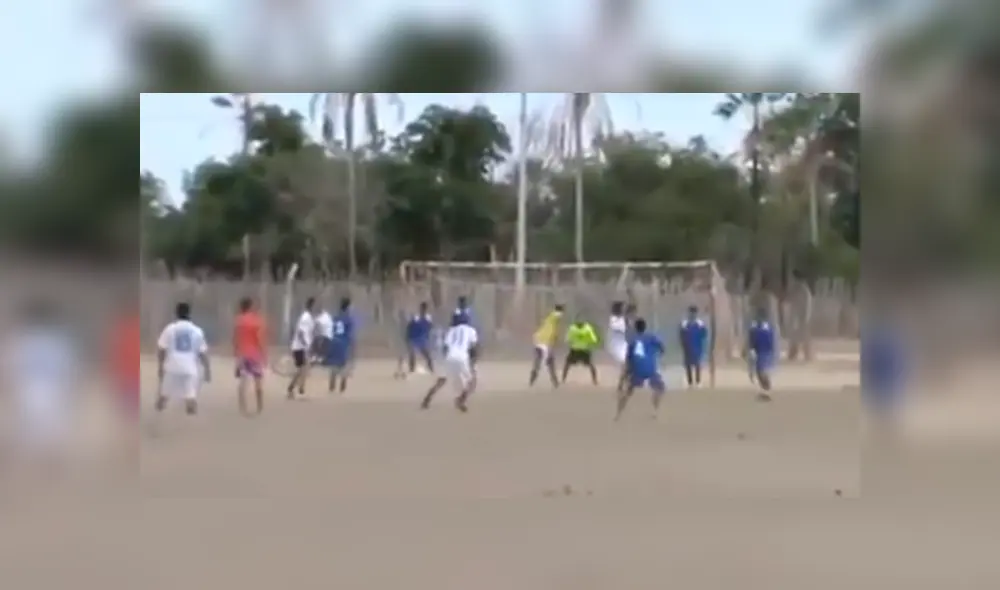 Facebook viral: arquero inexperto descuida su portería y realiza ‘truco’ para evitar recibir un gol