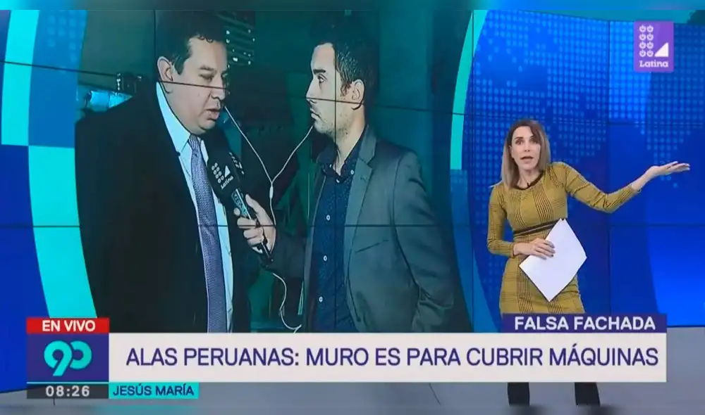 Juliana Oxenford encara a vocero de Alas Peruanas por “pared falsa”