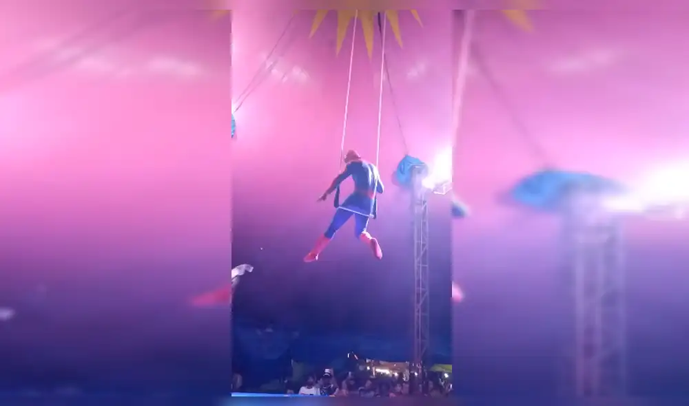 YouTube Viral: Video muestra terrible caída de “Spiderman” en circo de Brasil YouTube Viral: Video muestra terrible caída de “Spiderman” en circo de Brasil