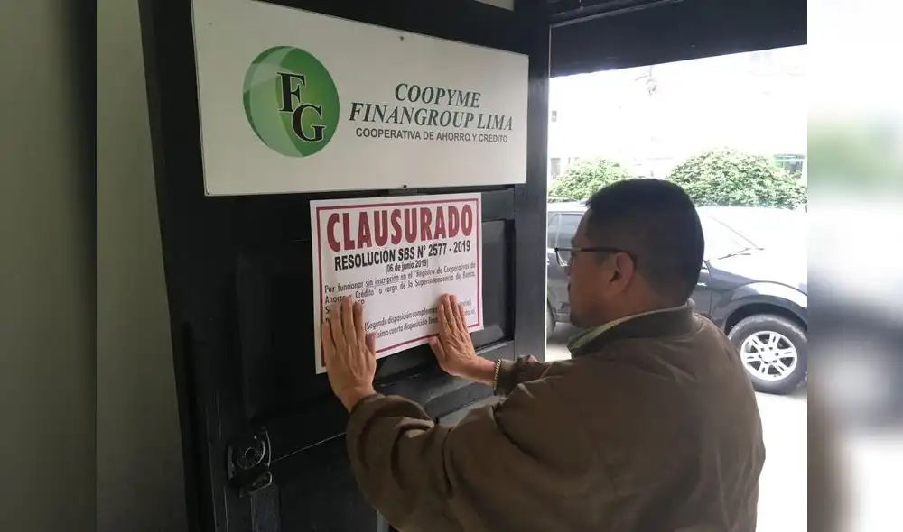 SBS dispuso clausura de Cooperativa Finangroup