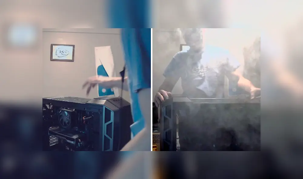Le salió mal. Gamer transmitió en vivo cómo incendió la primera PC gamer que armó en su vida. Le salió mal. Gamer transmitió en vivo cómo incendió la primera PC gamer que armó en su vida.