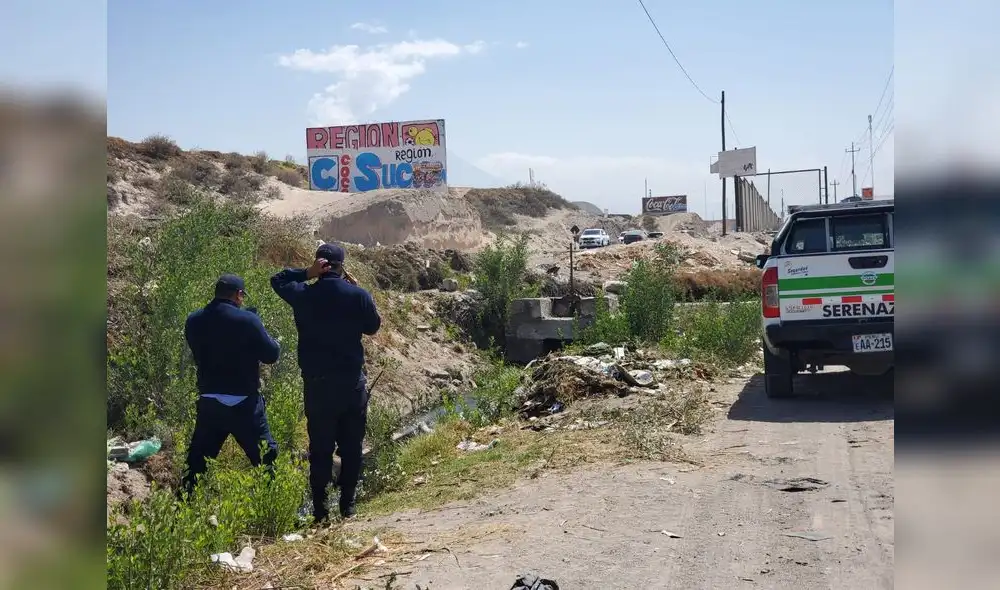 Agricultores hallan cuerpo de un varón en canal de regadío . Foto: Leonela Aquino / URPI - LR