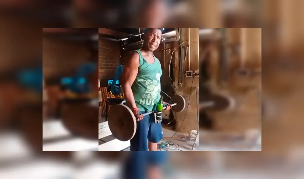 En Facebook, un hombre quería hacer ejercicios en su hogar y no tuvo mejor idea que motivarse con una botella de alcohol. En Facebook, un hombre quería hacer ejercicios en su hogar y no tuvo mejor idea que motivarse con una botella de alcohol.