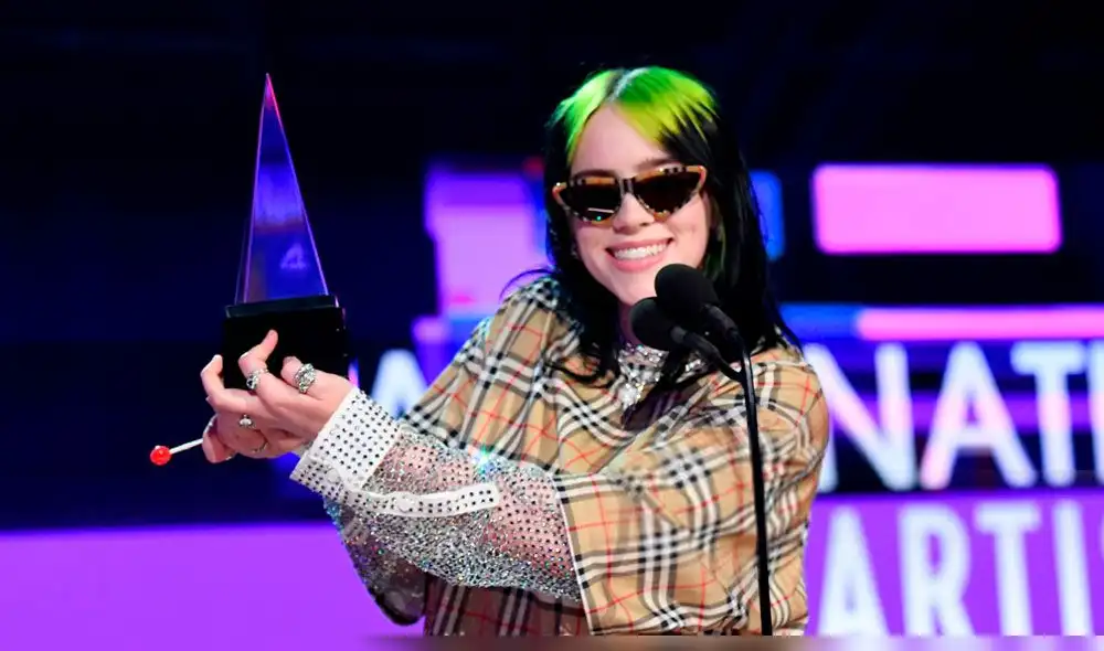 Billie Eilish ganó el premio Favorite Artist - Alternative Rock en los AMAs 2019.