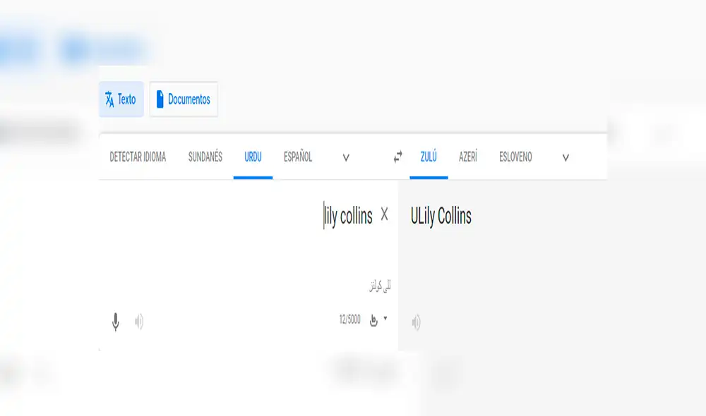 Google Translate: esto es lo que muestra el traductor al escribir  Lily Collins [FOTOS]
