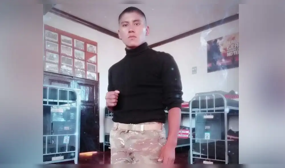 Cusco. Joven soldado, meses atrás, participó del rescate de cadáveres tras el aluvión en Santa Teresa.