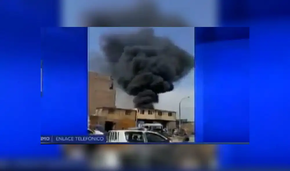 Santa Anita: incendio consume almacén de llantas [VIDEO] 