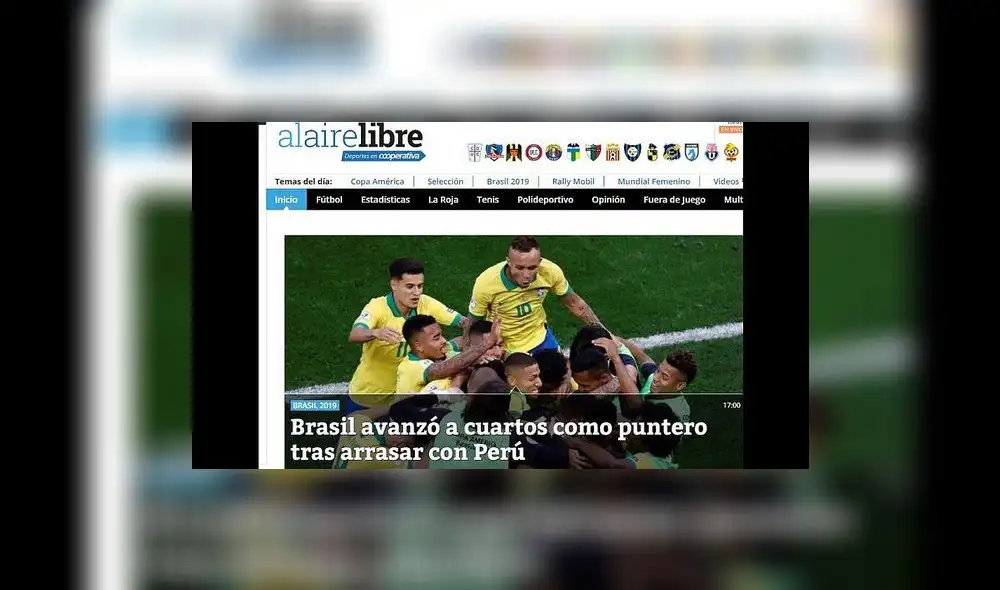 Perú vs. Brasil por Copa América 2019: Así informó la prensa internacional