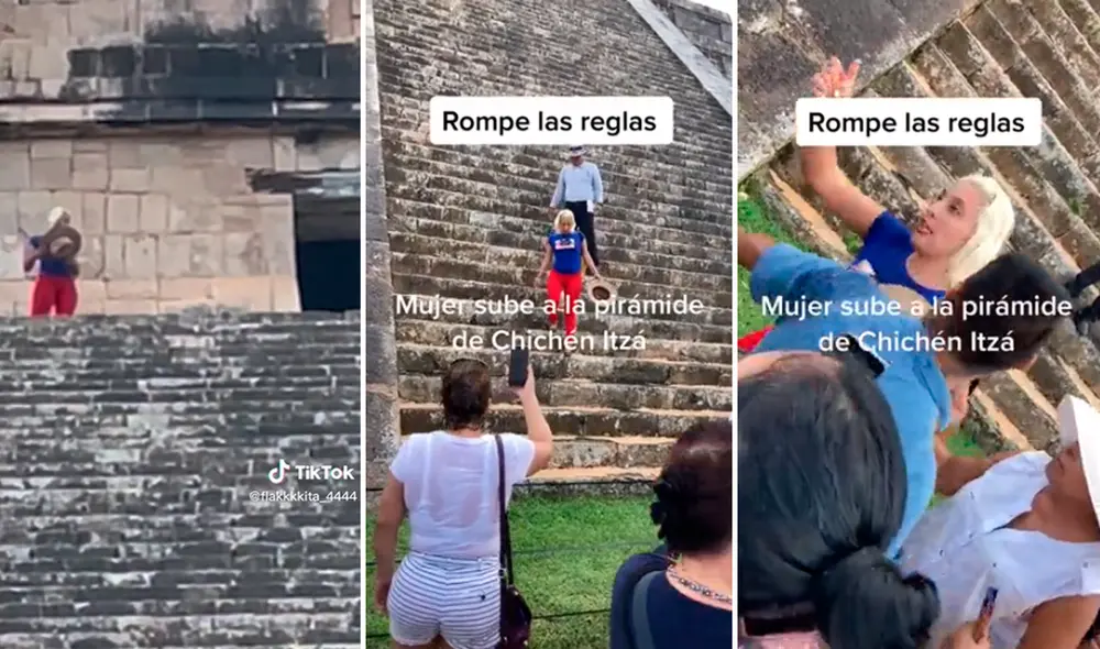 Los cibernautas pidieron encarcelación por violar y poner en riesgo un lugar arqueológico. Foto: composición LR/captura de TikTok/@Carlos_eduardo_espina