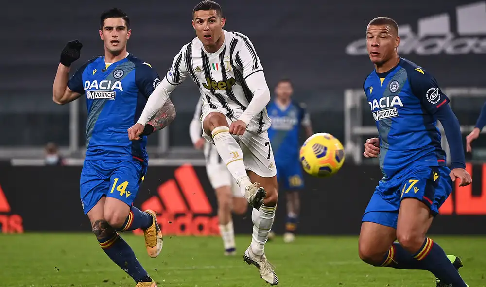Cristiano Ronaldo marcó el primer gol de la Juve. Foto: EFE Cristiano Ronaldo marcó el primer gol de la Juve. Foto: EFE