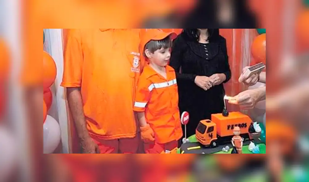 Facebook viral: niño celebra su cumpleaños con la temática del oficio de su padre y conmueve a miles [FOTOS]