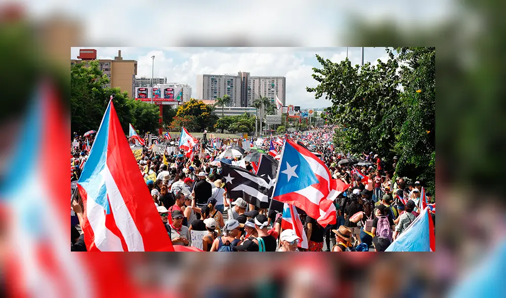 Con multitudinaria marcha exigen renuncia del gobernador de Puerto Rico
