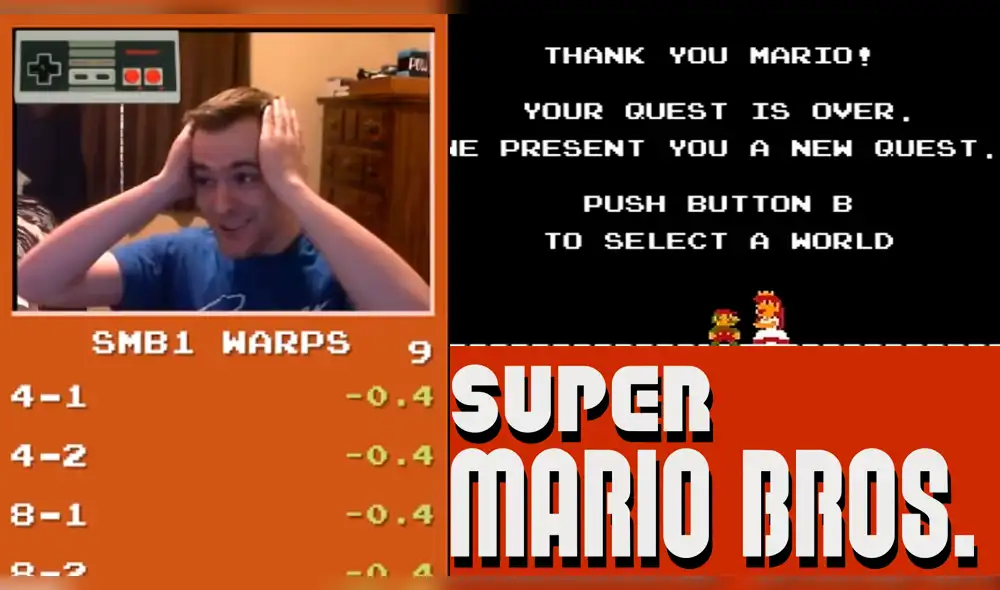 Super Mario Bros: Un humano superó el tiempo récord de una computadora en completar el juego [VIDEO]