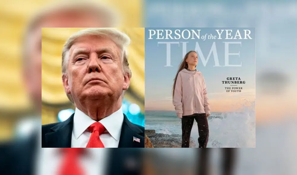 El presidente Trump se pronunció un día después de que Thunberg sea nombrada "persona del año". Foto: composición El presidente Trump se pronunció un día después de que Thunberg sea nombrada "persona del año". Foto: composición