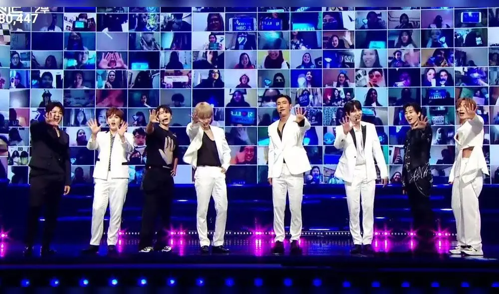 Desliza para ver más fotos de WORLD is one: show completo de SUPER JUNIOR, MAMAMOO y más en el concierto K-pop 2020. Créditos: Naver tv