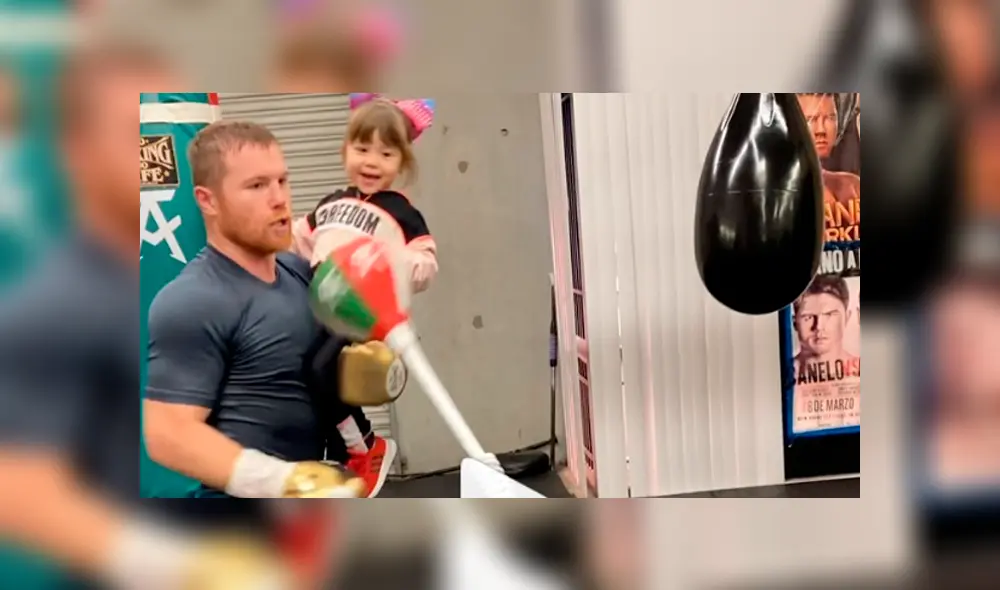 'Canelo’ Álvarez comparte tierno video en donde entrena junto a su hija