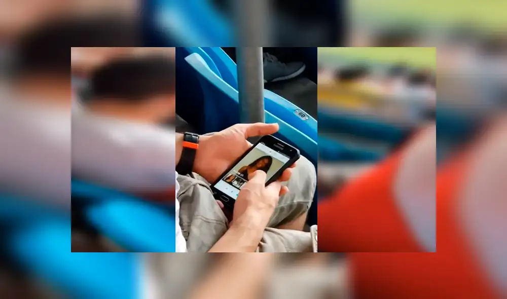 Facebook: hincha de la bicolor se cansó del Perú vs. Venezuela y se puso a utilizar Tinder [VIDEO]