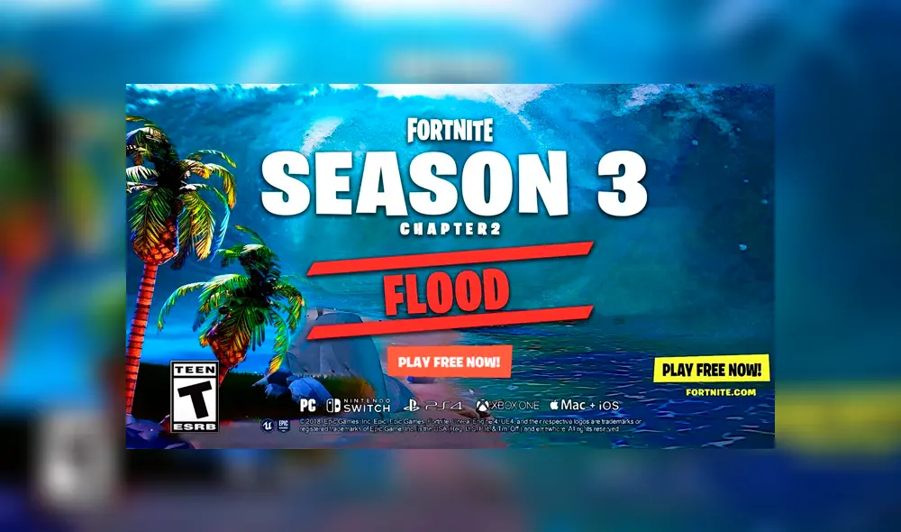 No sería primera vez que Fortnite inicie una temporada con una gran inundación, pero es probable que Epic Games quiera superarse de nuevo.