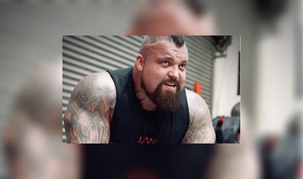 Eddie Hall narró el terrible accidente que sufrió mientras entrenaba en un gimnasio. Foto: Instagram.