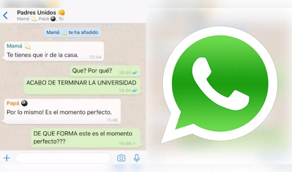 En WhatsApp: Termina sus estudios superiores y sus papás le escriben esto En WhatsApp: Termina sus estudios superiores y sus papás le escriben esto