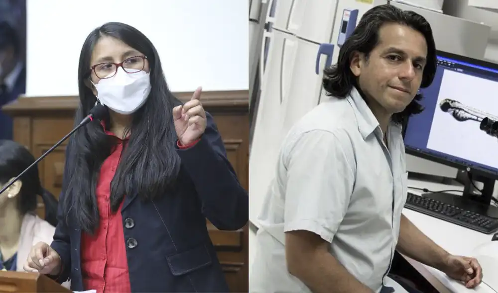 Ruth Luque y Edward Málaga. Foto: composición Congreso/difusión